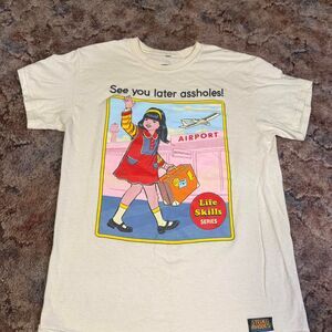 Steven Rhodes “See You Later A$$Holes!” Graphic Tee Men's Size Medium